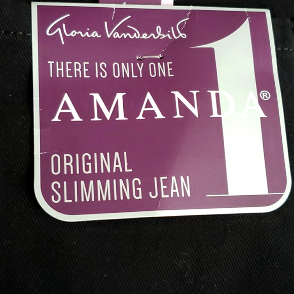 Gloria Vanderbuilt Black Jeans Sz 8 - Picture 5 of 8